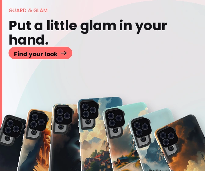 Guard & Glam: Marble, leopard, pearl and rose-gold glam cases.
